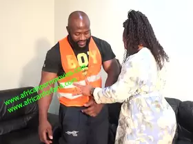 Muscular handyman repairman and his boss in a workshop during work at mboa. Exclusivity on XVIDEOS