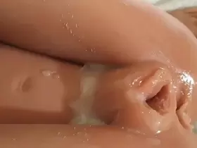Huge cumshot on my gaping holed petite stepdaughter (dollsex) HD