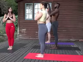 BBC Yoga Foursome Real Couple Swap