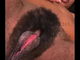 Masturbating my hairy pussy. - MochaLaMulata