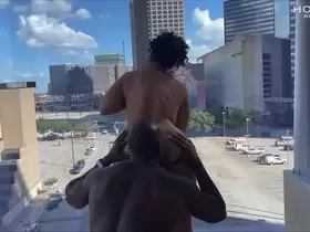 Getting my ass stretched out in downtown Dallas