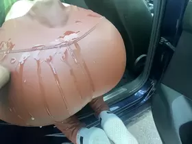 Dirty let me fuck her straight in the ASS in my Car