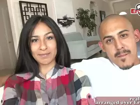 ARAB AMATEUR COUPLE TRY FIRST TIME PORN WITH SKINNY TEEN