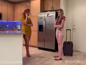 Red head StepDaughter FUCKS HER STEPMOM! FULL LENGTH!! Redhead MILF Allie Amorous learns a lesson from her Blonde College StepDaughter @SmartyKat314