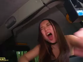 Fake Taxi Asian Yiming Curiosity Sucks Cock after Making a Mess in Cab