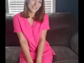Naughty Nurse Jenny Needs a Cum Sample